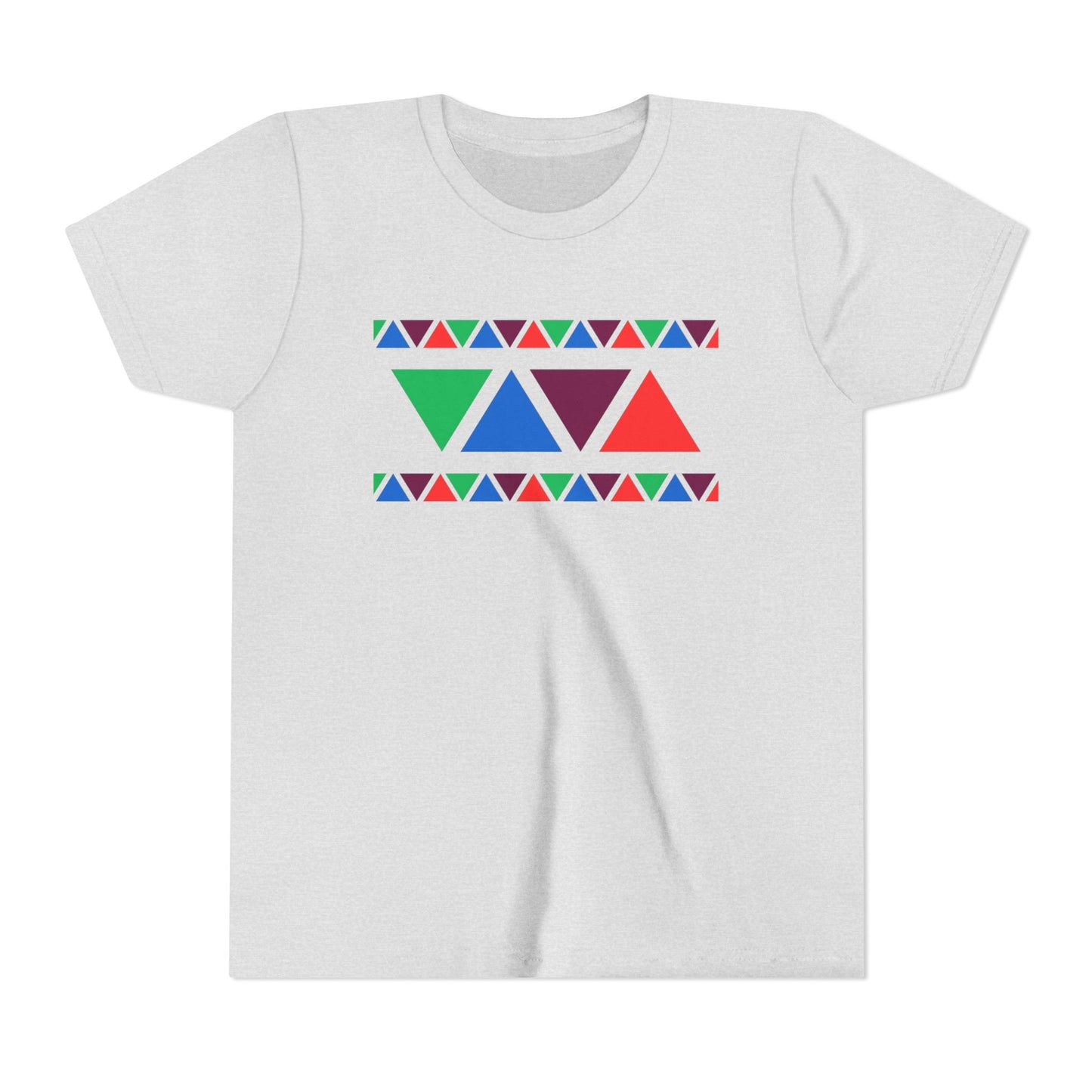 Colorful Geometric Youth Tee - Fun & Vibrant Design for Kids