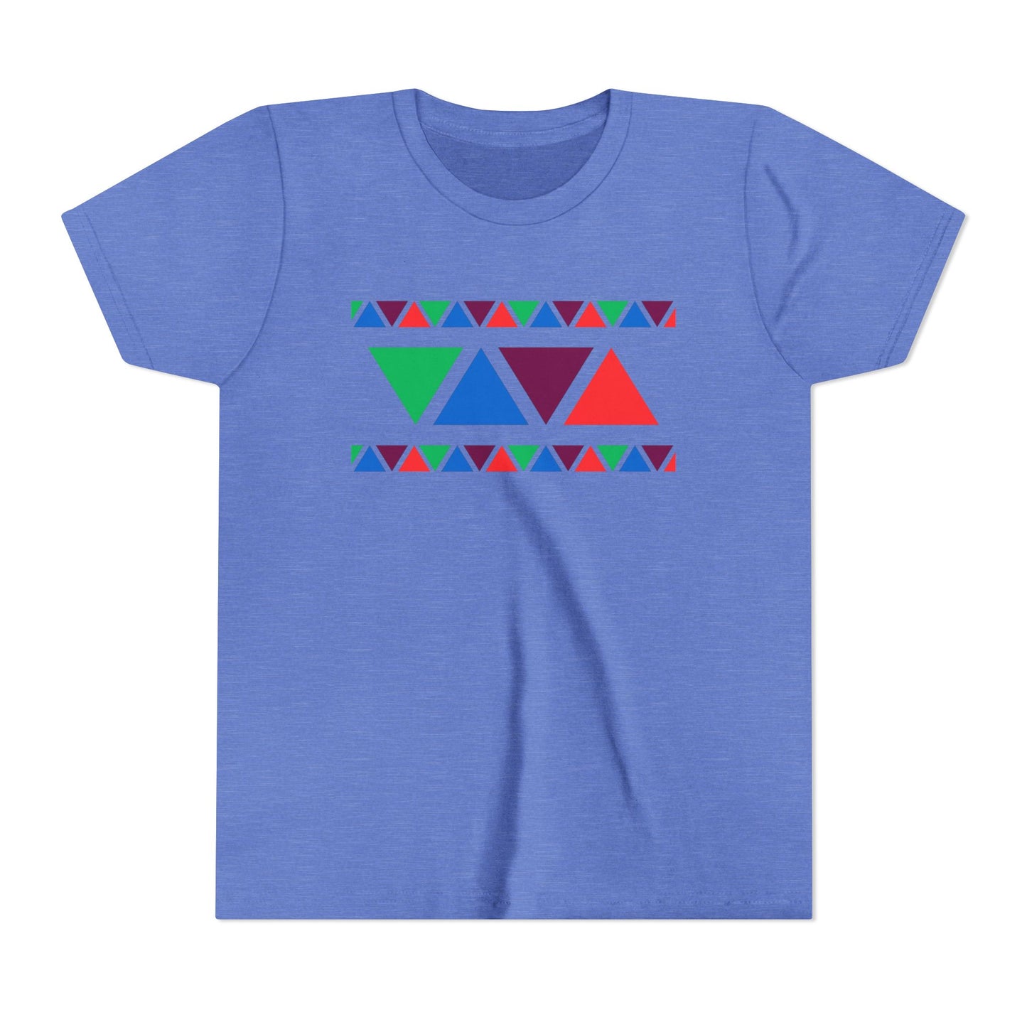 Colorful Geometric Youth Tee - Fun & Vibrant Design for Kids