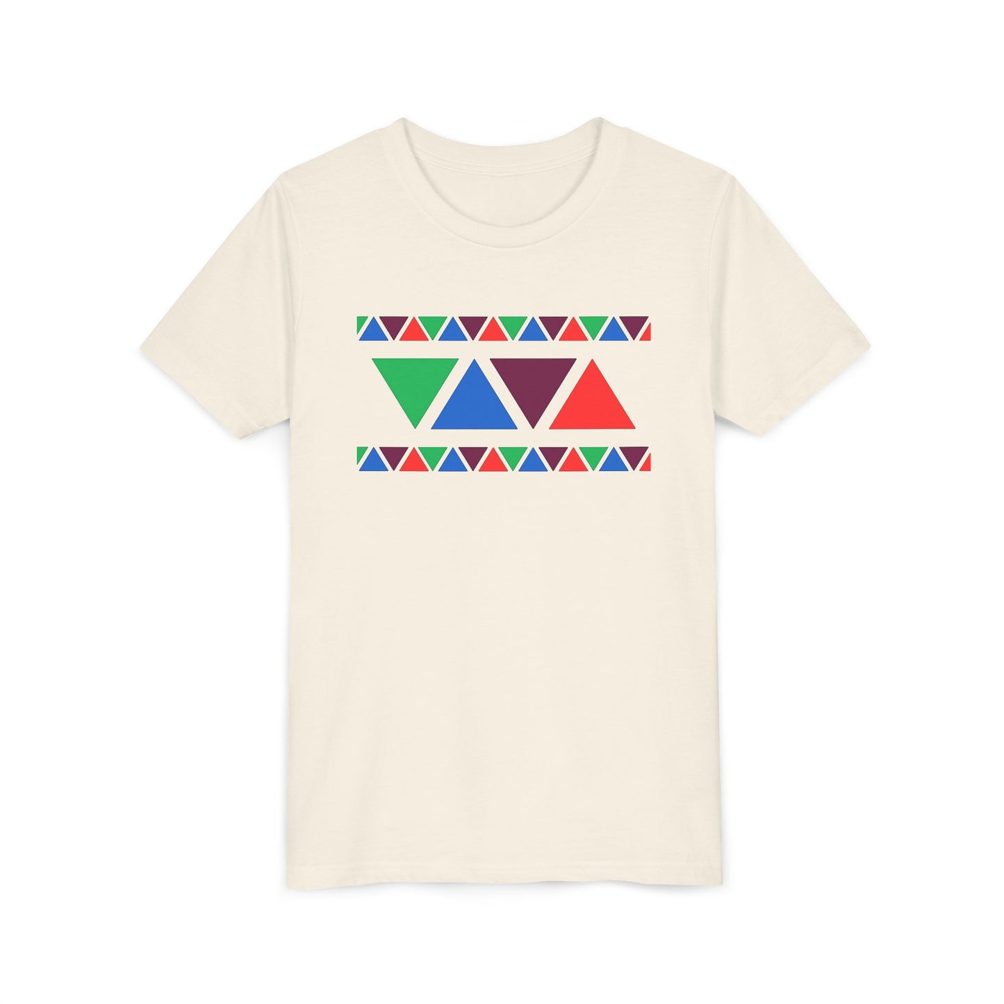 Colorful Geometric Youth Tee - Fun & Vibrant Design for Kids