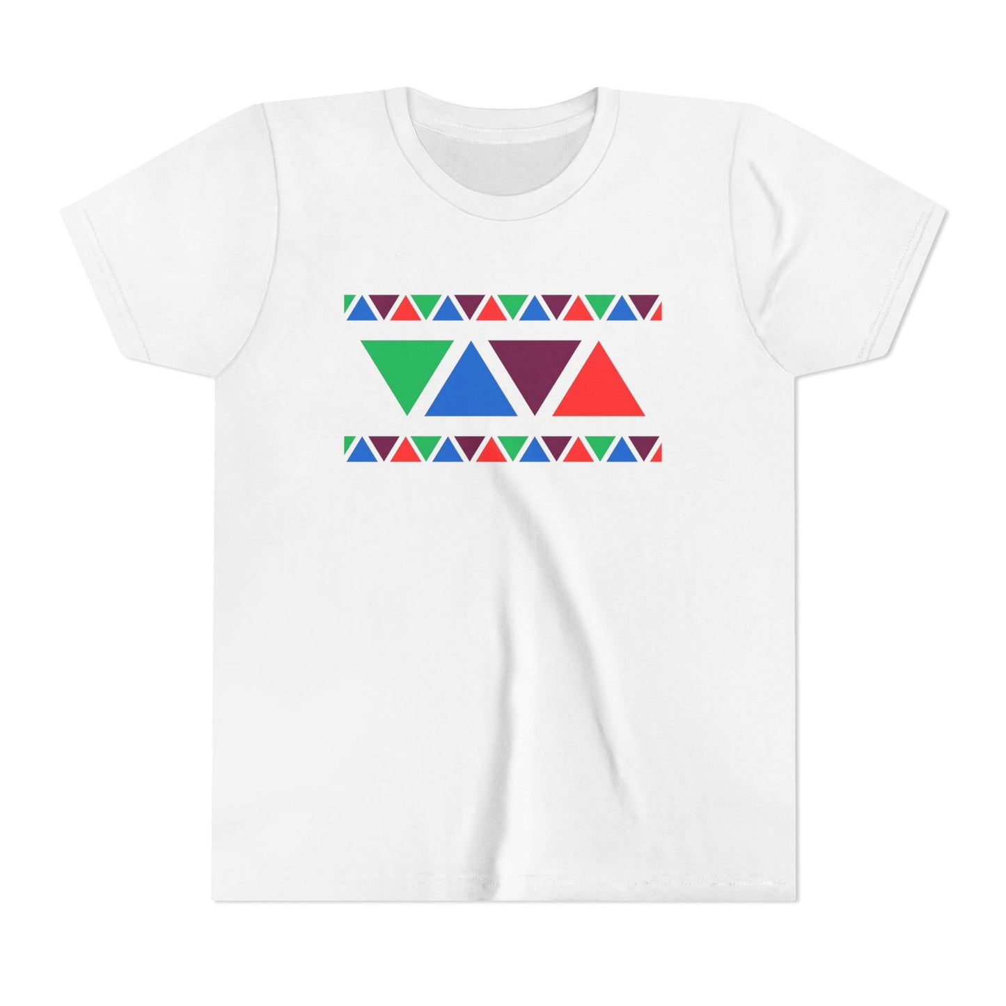 Colorful Geometric Youth Tee - Fun & Vibrant Design for Kids