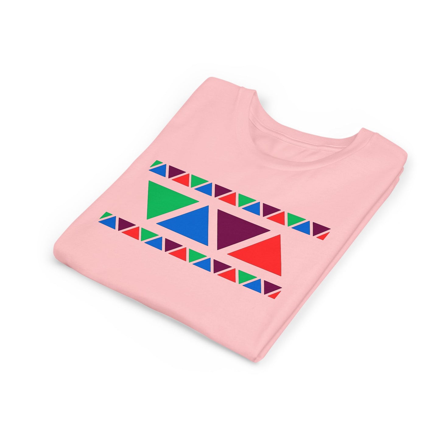 Colorful Geometric Youth Tee - Fun & Vibrant Design for Kids