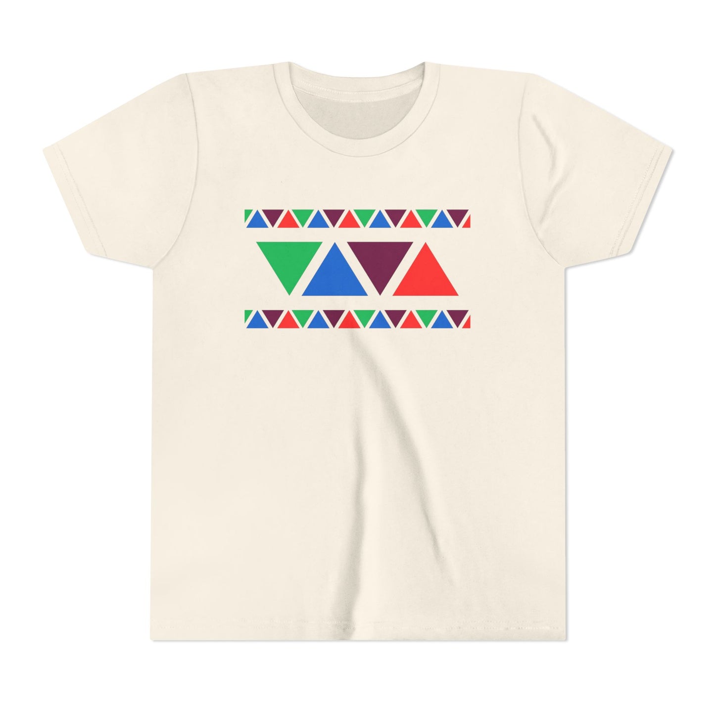 Colorful Geometric Youth Tee - Fun & Vibrant Design for Kids