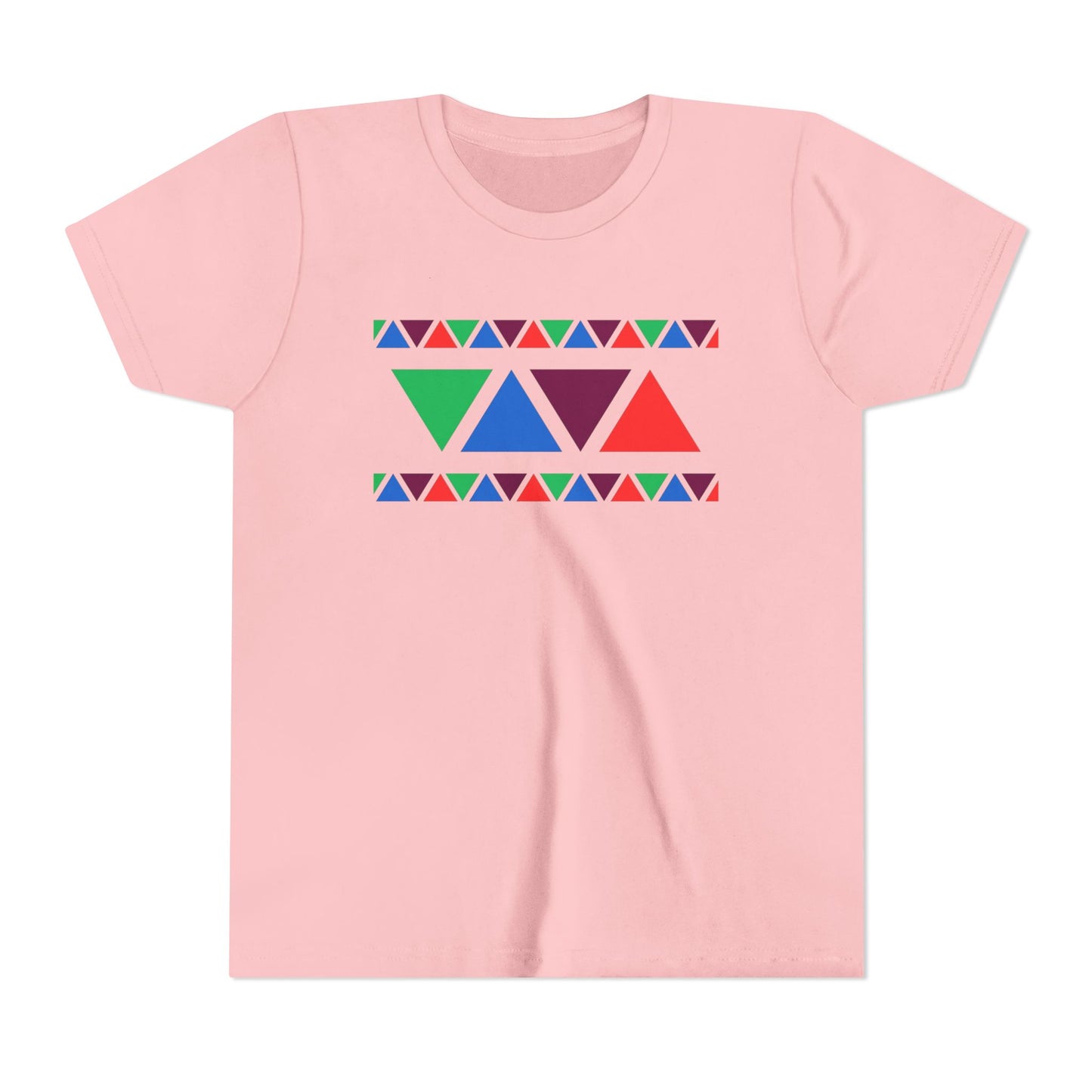 Colorful Geometric Youth Tee - Fun & Vibrant Design for Kids