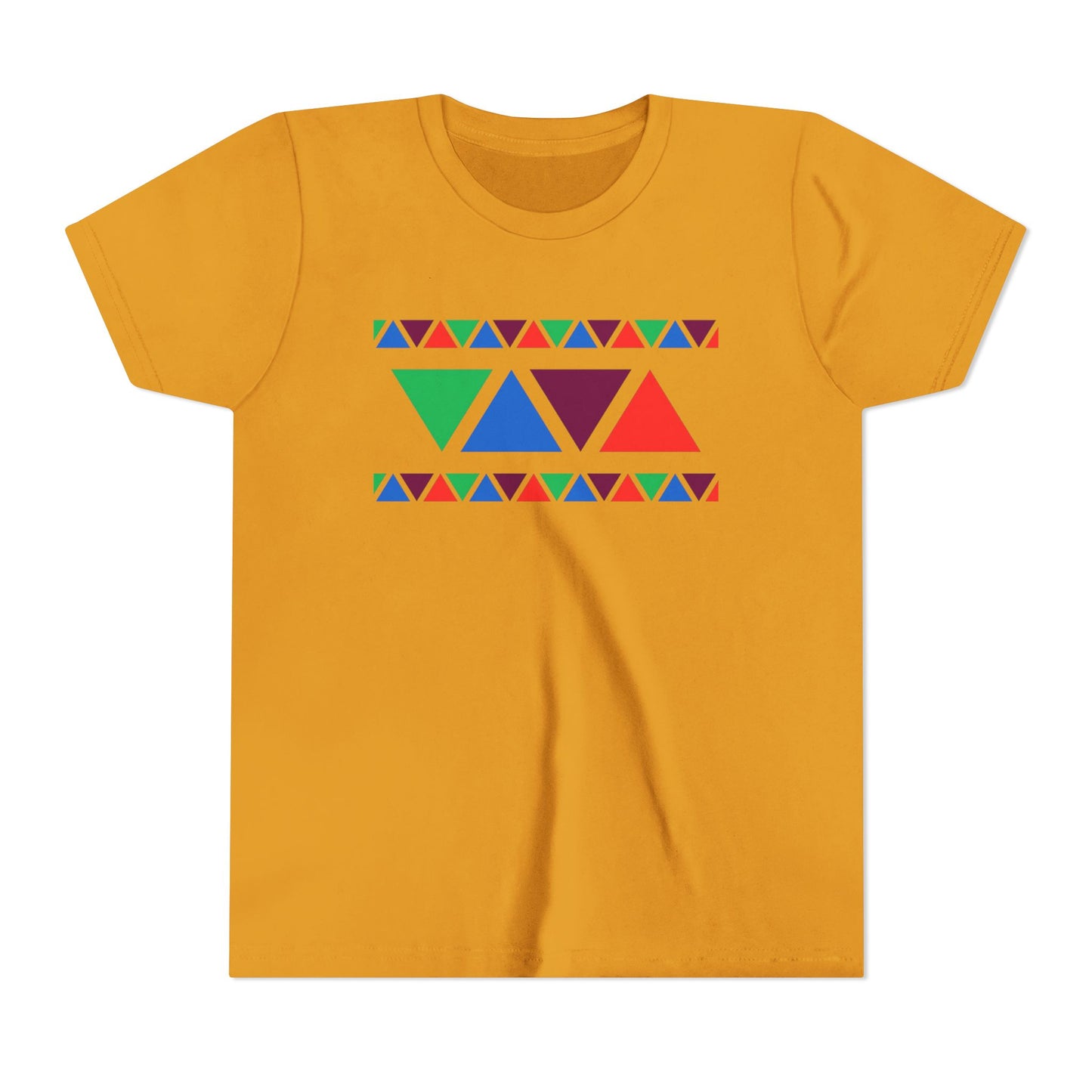 Colorful Geometric Youth Tee - Fun & Vibrant Design for Kids