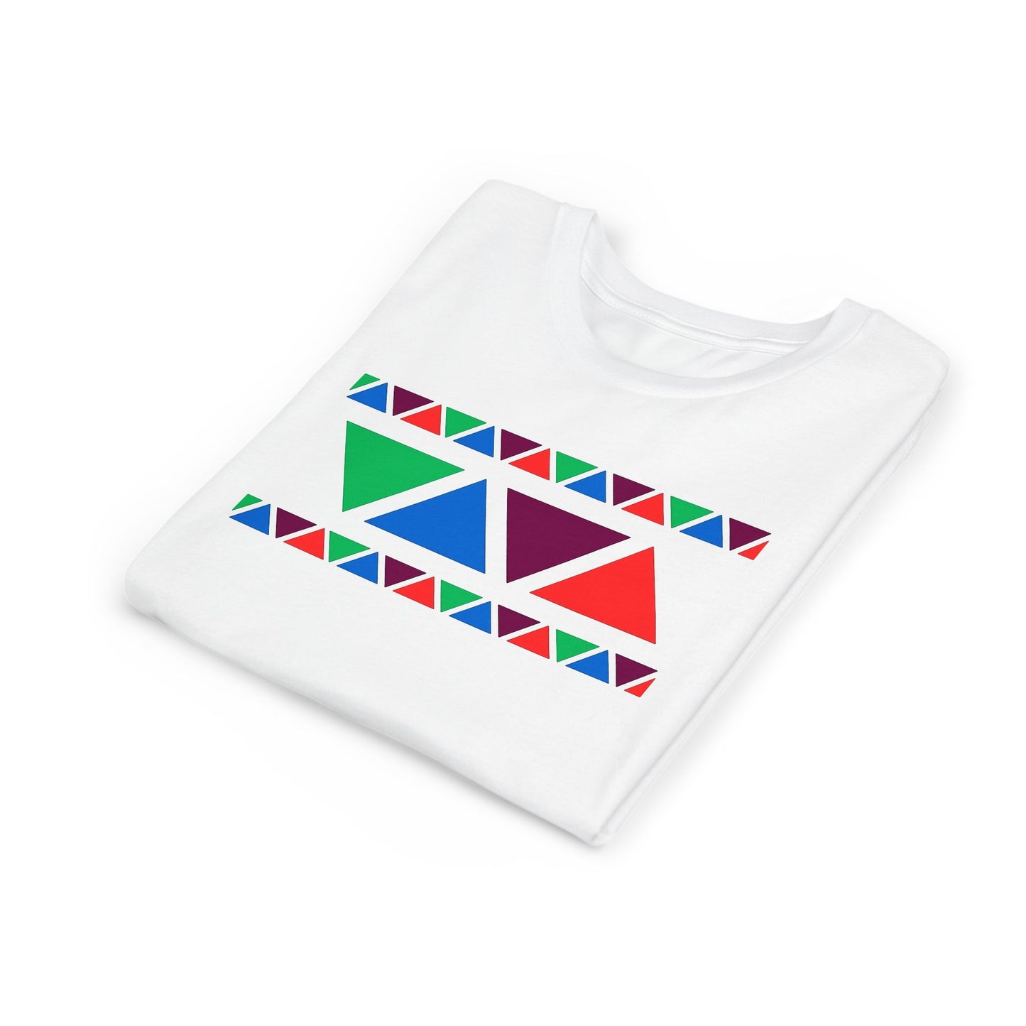 Colorful Geometric Youth Tee - Fun & Vibrant Design for Kids