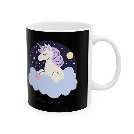 Unicorn Magic Ceramic Mug - Enchanting 11oz & 15oz Coffee Cup for Dreamers