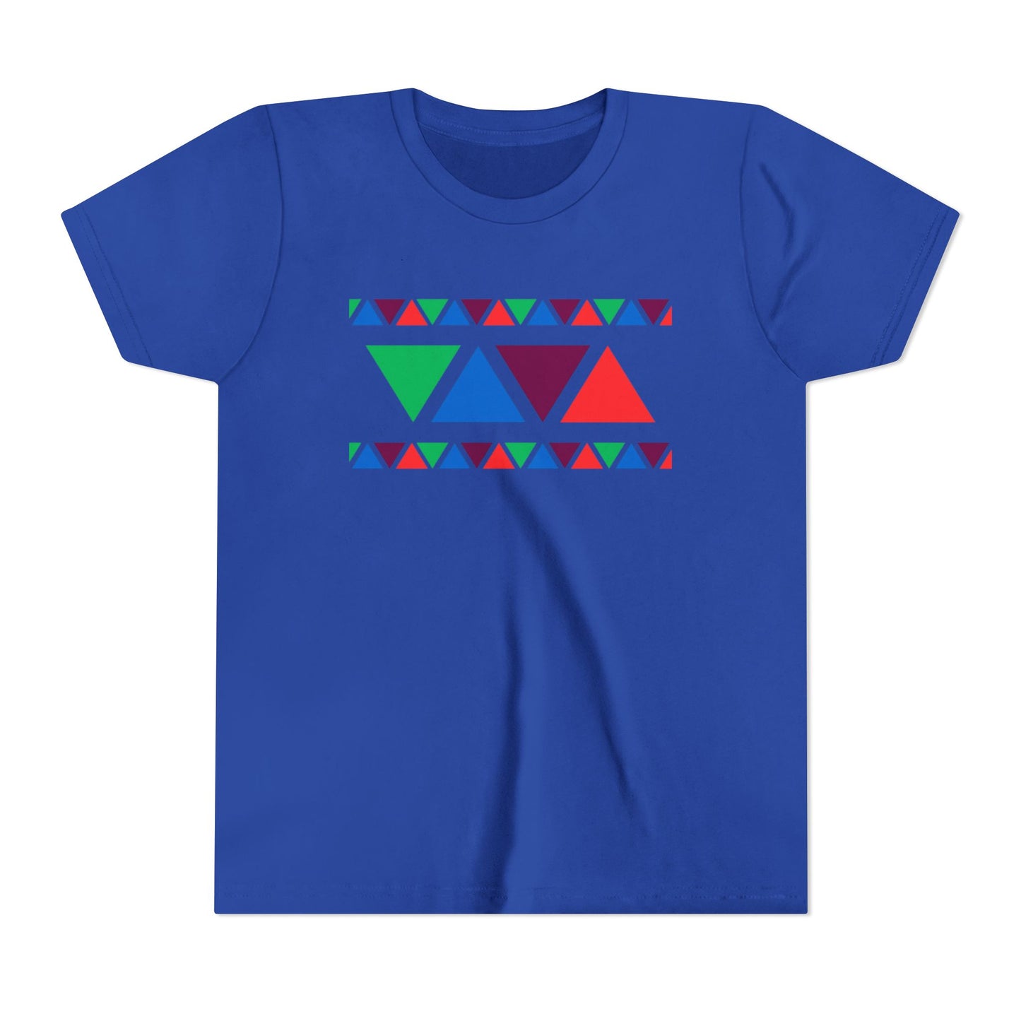 Colorful Geometric Youth Tee - Fun & Vibrant Design for Kids