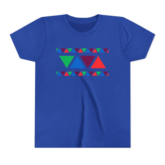 Colorful Geometric Youth Tee - Fun & Vibrant Design for Kids